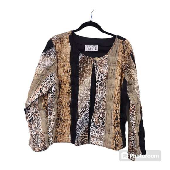 KEREN hart Jackets & Blazers - Vintage Keren Hart Patchwork Animal Print Jacket